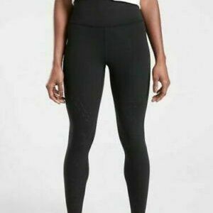 NWOT Athleta Black Elation Laser Cut 7/8 Leggings